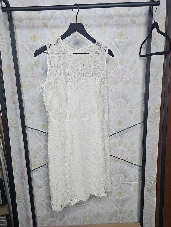 New York & Company Dresses & Skirts - Women's White Lace Sleeveless Dress